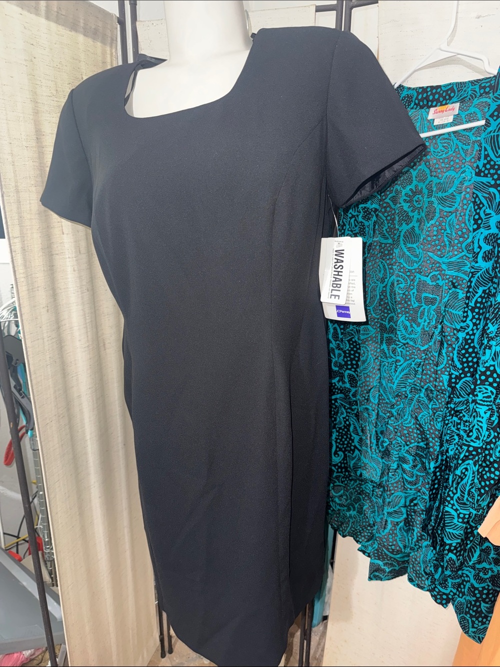 NWT Worthington 14p Black Dress Washable